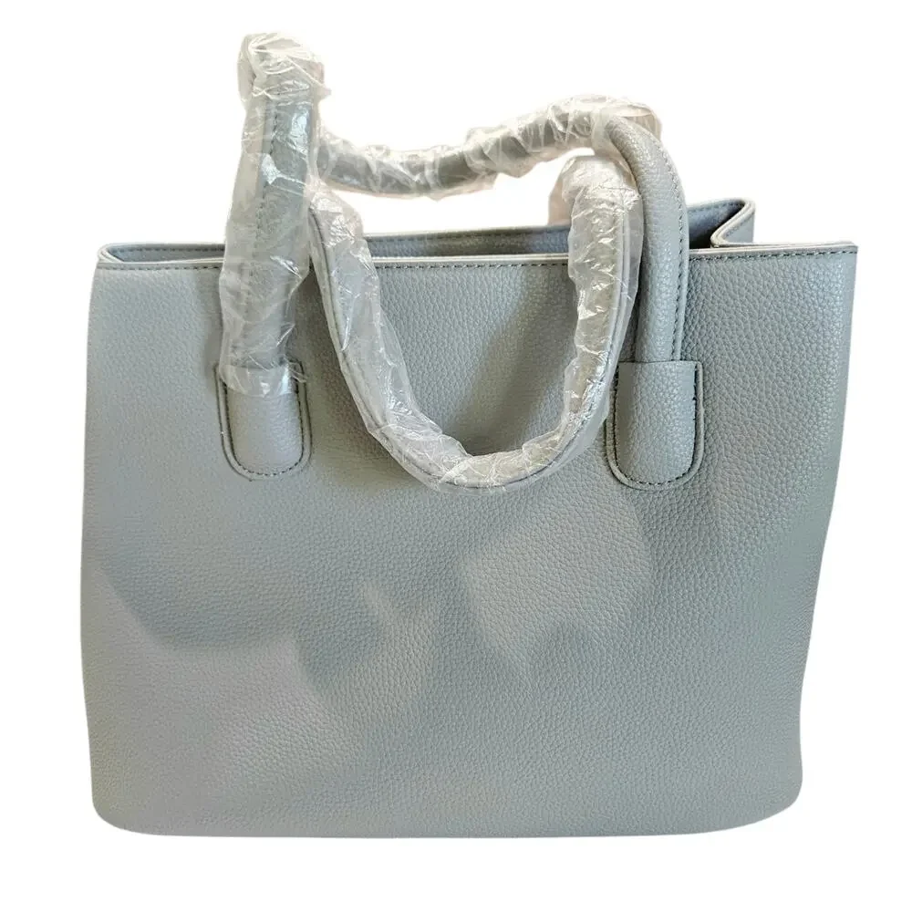 Jessica Moore Light Gray Tote Convertible Handbag /Shoulder Bag NWOT